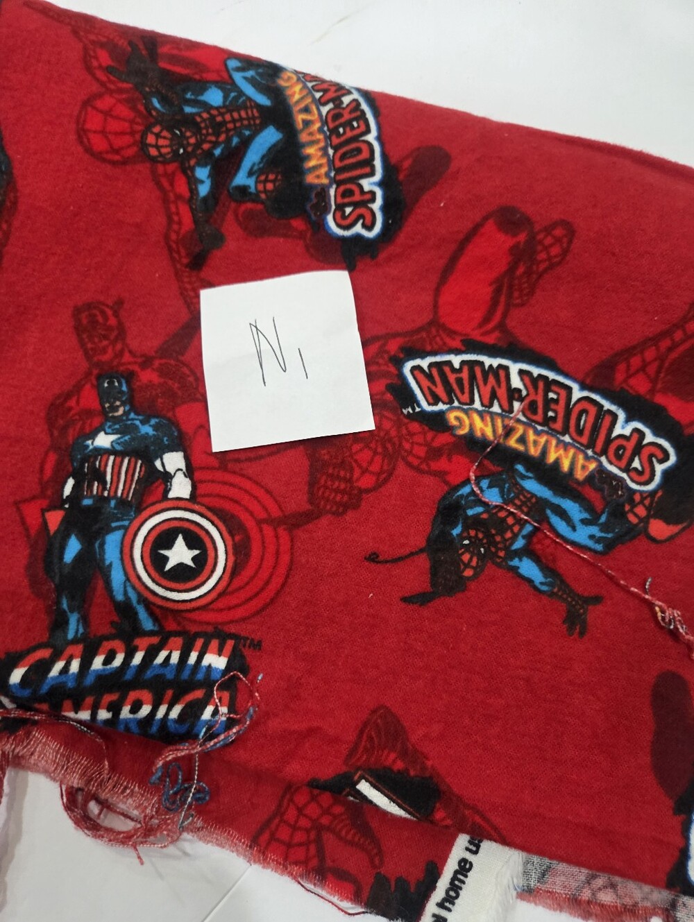 Marvel Red Spider-Man & Iron Man Print Fabric Panel 34×22in. - Picture 5 of 5